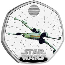 2024 UK 50p Star Wars Ship - X-Wing Silver Proof