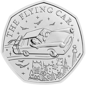 2025 UK 50p Harry Potter - The Flying Car Brilliant Uncirculated Coin