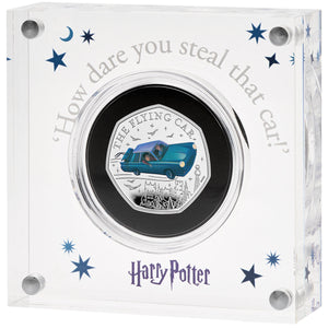 2025 UK 50p Harry Potter - The Flying Car Silver Proof Coin