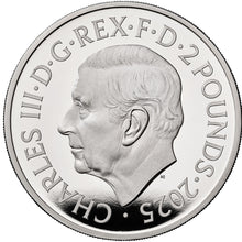 2025 UK £2 Music Legends - Freddie Mercury 1oz Silver Proof Colour Coin