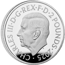 2025 UK £2 Music Legends - Freddie Mercury 1oz Silver Proof Colour Coin