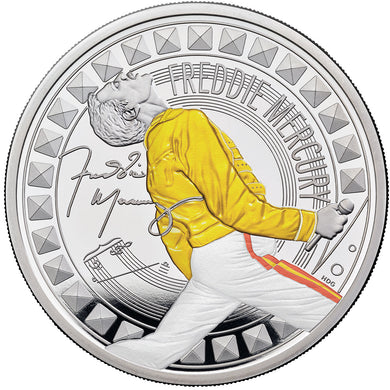 2025 UK £2 Music Legends - Freddie Mercury 1oz Silver Proof Colour Coin