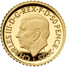 2025 UK £5 Music Legends - Freddie Mercury 1/40oz Gold Proof Coin