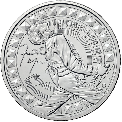 2025 UK £5 Music Legends - Freddie Mercury Brilliant Uncirculated Coin