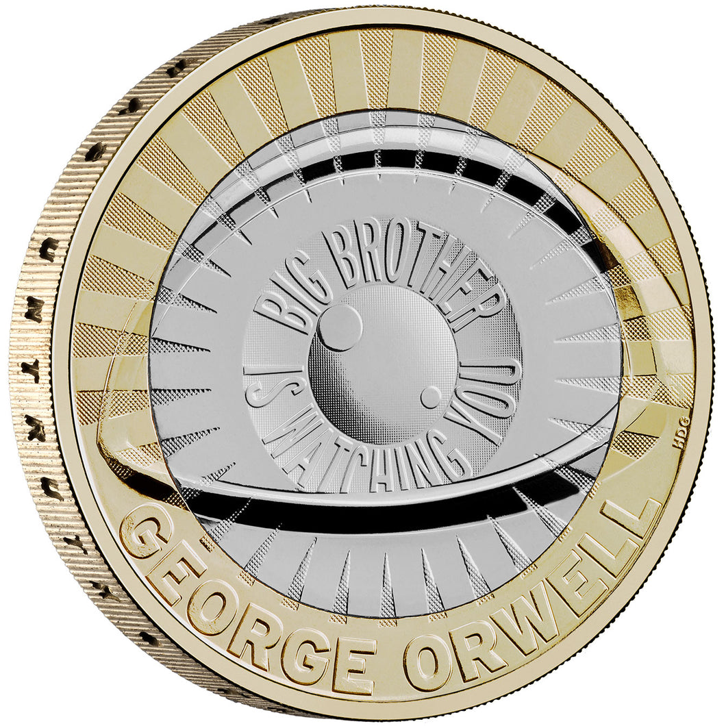 2025 UK £2 George Orwell BU Coin