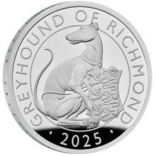 2025 UK £2 Tudor Beasts - Greyhound of Richmond 1oz Silver Proof Coin