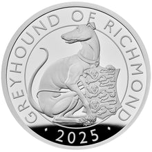 2025 UK £2 Tudor Beasts - Greyhound of Richmond 1oz Silver Proof Coin