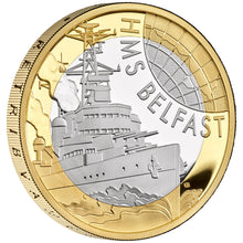 2025 UK £2 HMS Belfast Silver Proof Coin