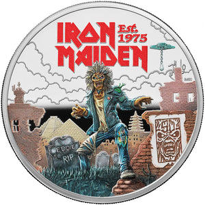 2025 UK £2 Iron Maiden 1oz Silver Proof Coin