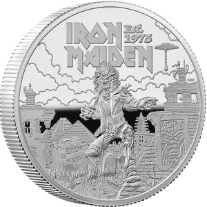 2025 UK £5 Iron Maiden 2oz Silver Proof Coin
