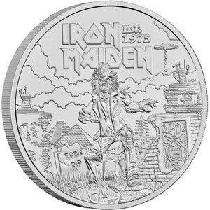 2025 UK £5 Iron Maiden Brilliant Uncirculated Coin