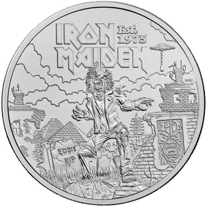 2025 UK £5 Iron Maiden Brilliant Uncirculated Coin