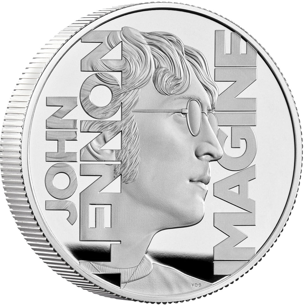 2025 UK £5 John Lennon 2oz Silver Proof Coin