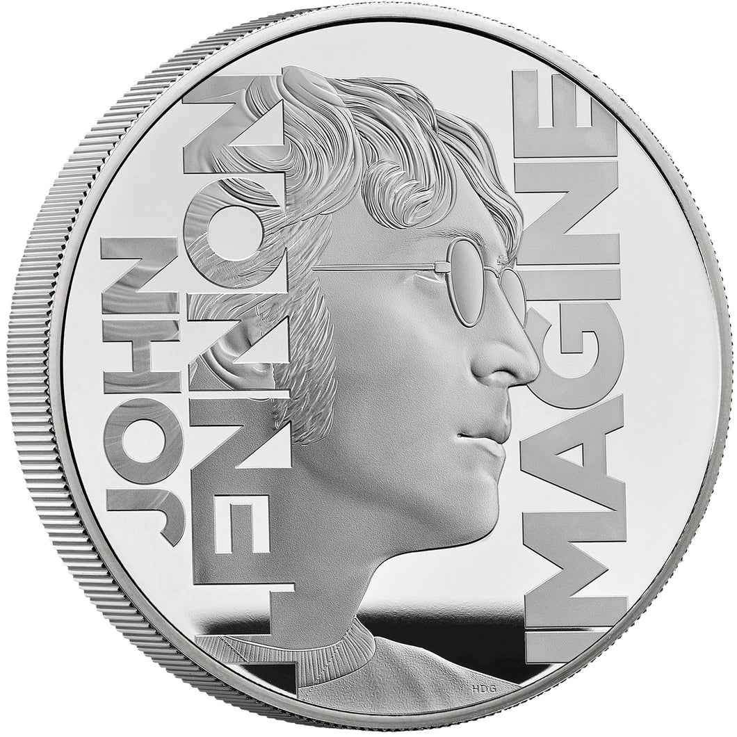 2025 UK £10 John Lennon 5oz Silver Proof Coin