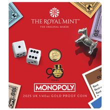 2025 UK 50p 90yrs of Monopoly 1/40oz Gold Proof Coin