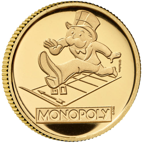 2025 UK 50p 90yrs of Monopoly 1/40oz Gold Proof Coin