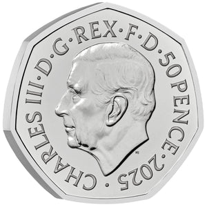 2025 UK 50p 90yrs of Monopoly BU Coin