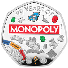 2025 UK 50p 90yrs of Monopoly Silver Proof Coin