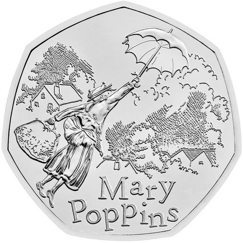 2025 UK 50p Mary Poppins Brilliant Uncirculated Coin