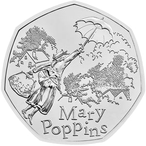 2025 UK 50p Mary Poppins Brilliant Uncirculated Coin