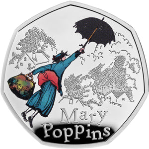 2025 UK 50p Mary Poppins Silver Proof Coin