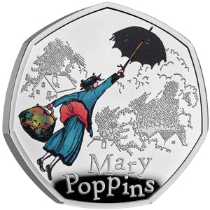 2025 UK 50p Mary Poppins Silver Proof Coin