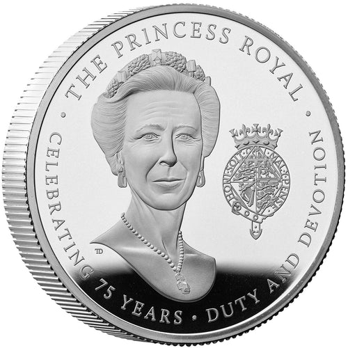 2025 UK £5 75th Birthday of HRH The Princess Royal PIEDFORT Silver Proof