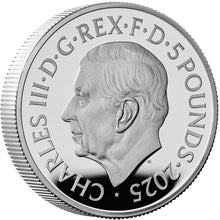 2025 UK £5 75th Birthday of HRH The Princess Royal PIEDFORT Silver Proof