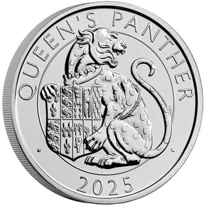 2025 UK £5 Royal Tudor Beasts Queen's Panther BU