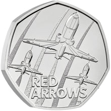 2025 UK 50p The Red Arrows Brilliant Uncirculated Coin