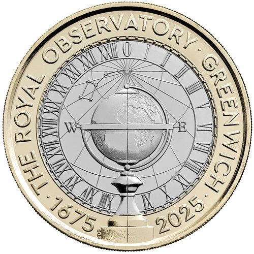 2025 UK £2 Royal Observatory Brilliant Uncirculated Coin