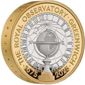 2025 UK £2 Royal Observatory  PIEDFORT Silver Proof Coin