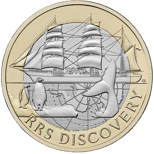 2025 UK £2 RRS Discovery BU Coin