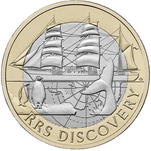 2025 UK £2 RRS Discovery BU Coin