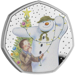 2025 UK 50p The Snowman Silver Proof Coin