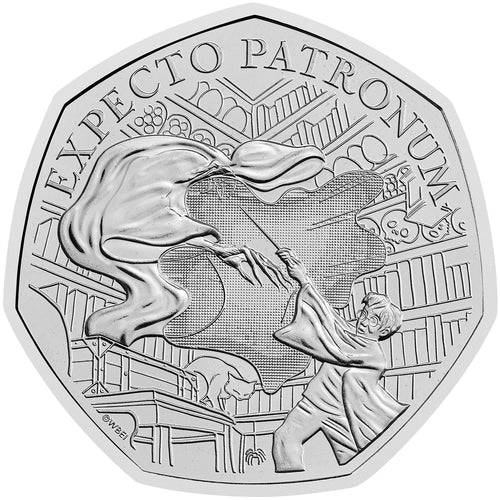 2025 UK 50p Harry Potter - Patronus BU Coin