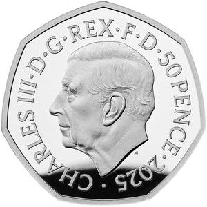2025 UK 50p Harry Potter - Patronus Colour Silver Proof Coin