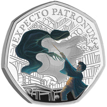 2025 UK 50p Harry Potter - Patronus Colour Silver Proof Coin