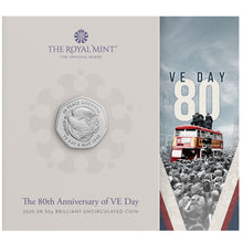 2025 UK 50p VE Day BU