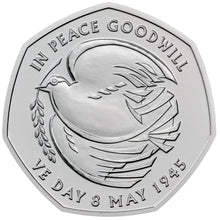 2025 UK 50p VE Day BU
