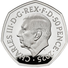 2025 UK 50p VE Day PIEDFORT Silver Proof