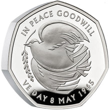 2025 UK 50p VE Day PIEDFORT Silver Proof