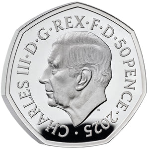 2025 UK 50p VE Day Silver Proof