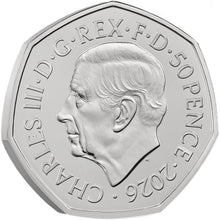 2026 UK 50p 50yrs of Aardman Brilliant Uncirculated Coin