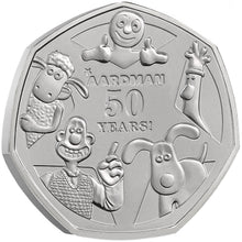2026 UK 50p 50yrs of Aardman Brilliant Uncirculated Coin