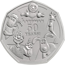 2026 UK 50p 50yrs of Aardman Brilliant Uncirculated Coin