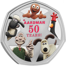 2026 UK 50p 50yrs of Aardman - Friendship Silver Proof Coin