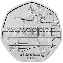 2026 UK 50p Concorde Brilliant Uncirculated Coin
