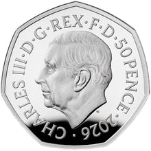 2026 UK 50p Dennis the Menace Silver Proof Colour Coin