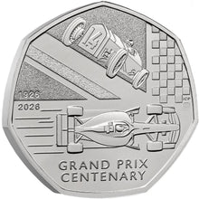 2026 UK 50p Grand Prix 100 Years BU